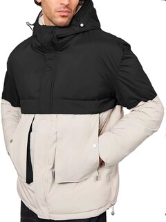 Foto 4 | Chamarra De Invierno Térmica Con Capucha King B Negro para Hombre