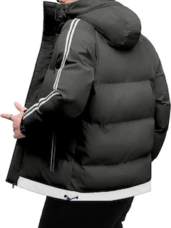 Foto 3 | Chamarra Térmica Shendy Vendy Gris Oscuro con Capucha para Hombre