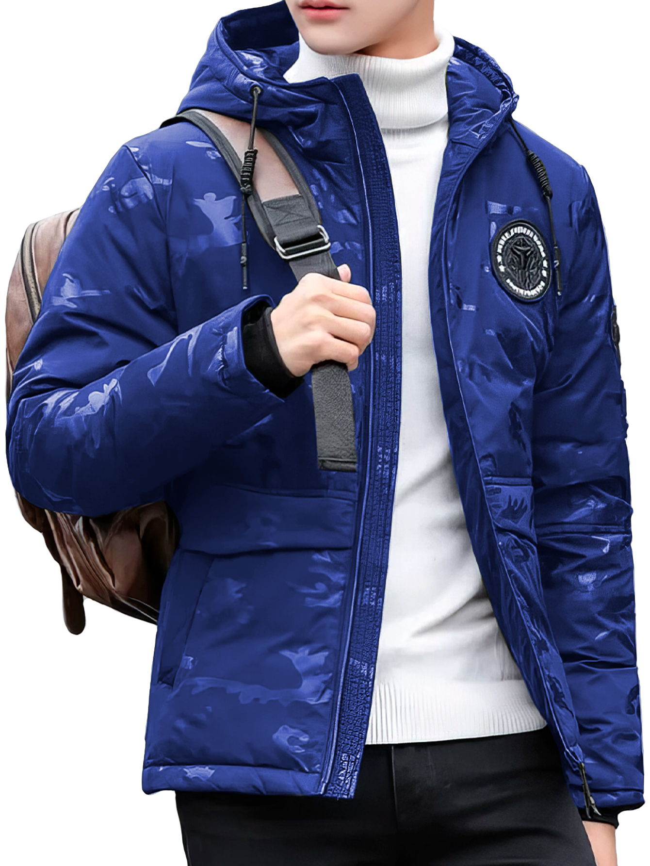 Foto 1 | Chamarra Casual Shendy Vendy Azul para Hombre