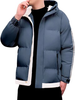 Foto 1 | Chamarra Térmica Shendy Vendy Azul con Capucha para Hombre