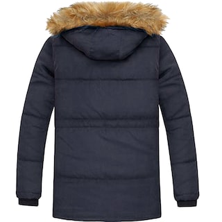 Foto 3 | Chamarra Cazadora Shendy Vendy de Invierno con Peluche King B Azul Oscuro para Hombre