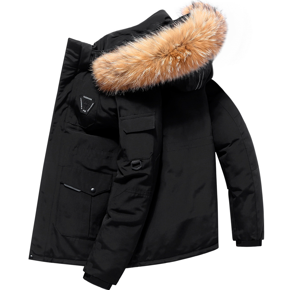 Foto 5 | Chamarra Impermeable Térmica Shendy Vendy Negra