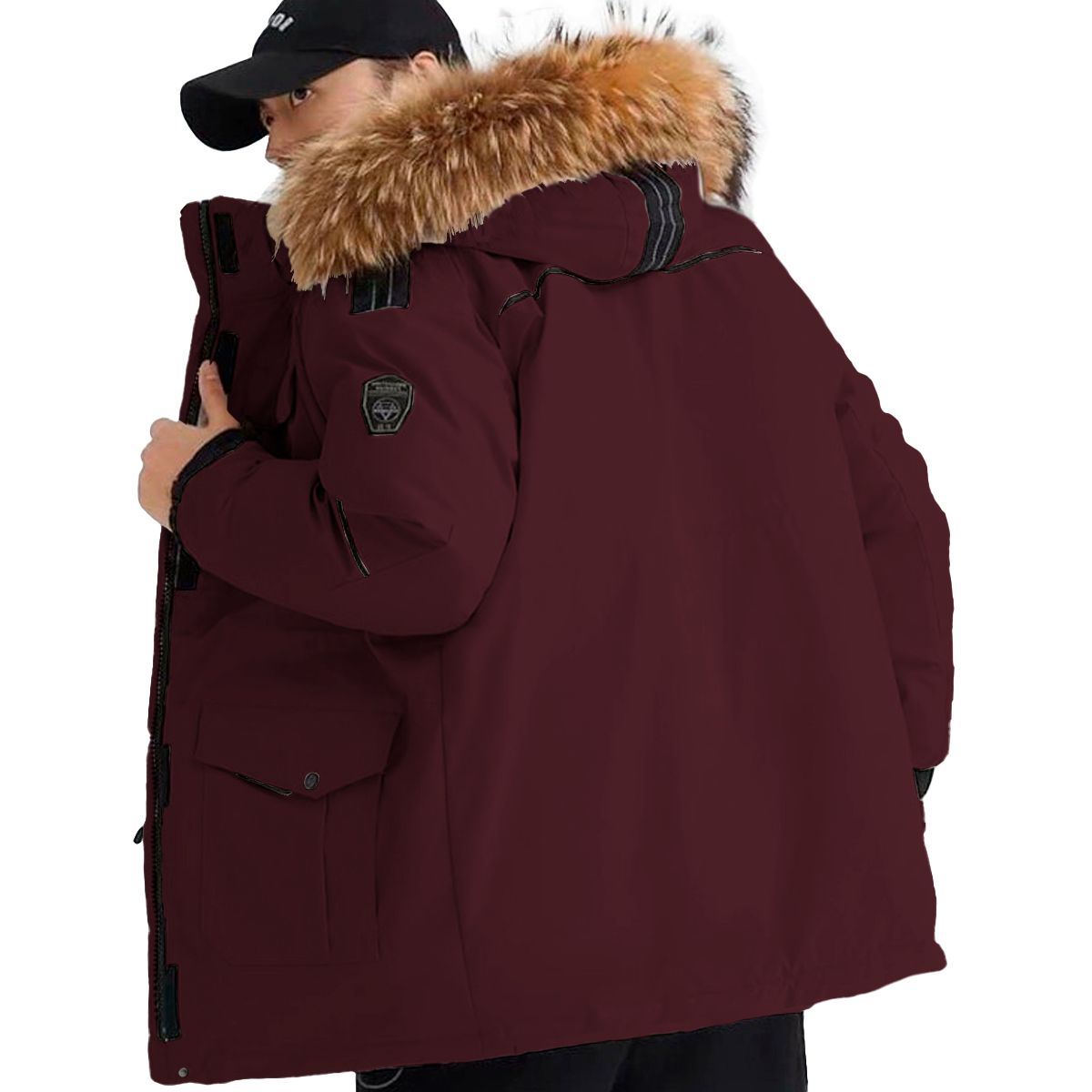 Foto 4 | Chamarra Impermeable Térmica Unisex Calidad Premium Tinta