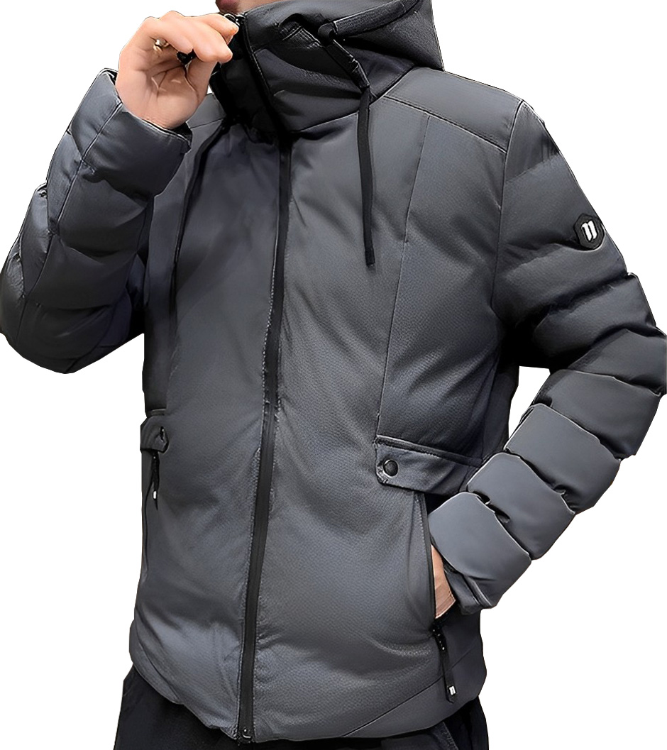 Foto 2 | Chamarra Shendy Vendy Gris para Hombre