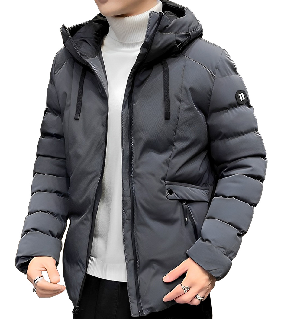 Foto 4 | Chamarra Shendy Vendy Gris para Hombre