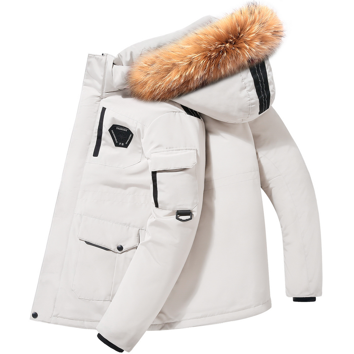 Foto 6 pulgar | Chamarra Impermeable Térmica Shendy Vendy Beige