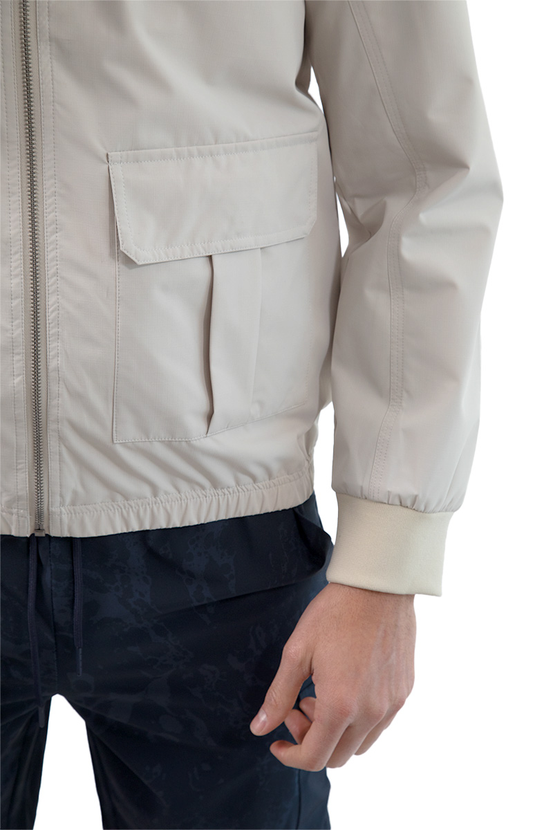 Foto 4 | Chamarra Ligera Tipo Bomber Generra Beige para Hombre