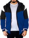 Chamarra Térmica Hoddie Doble Vista Con Capucha Desmontable Azul para Hombre