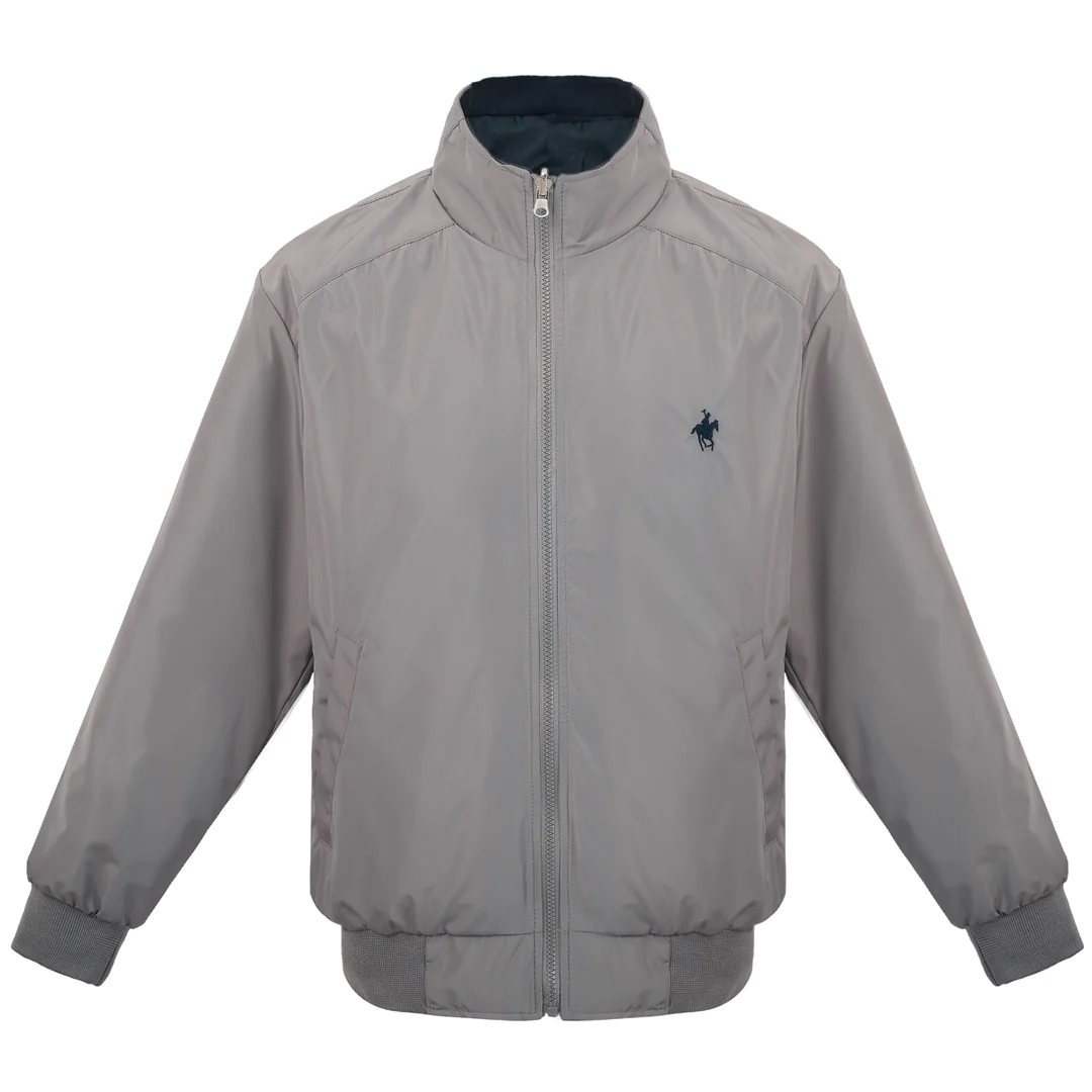 Chamarra Doble Vista Gris/marino Polo Team