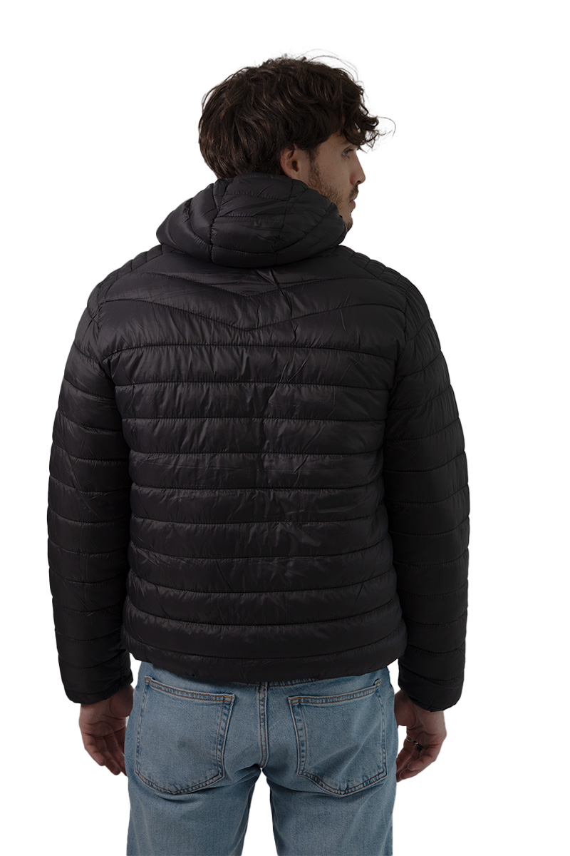 Foto 5 pulgar | Chamarra Acolchada Doble Vista con Gorro para Hombre