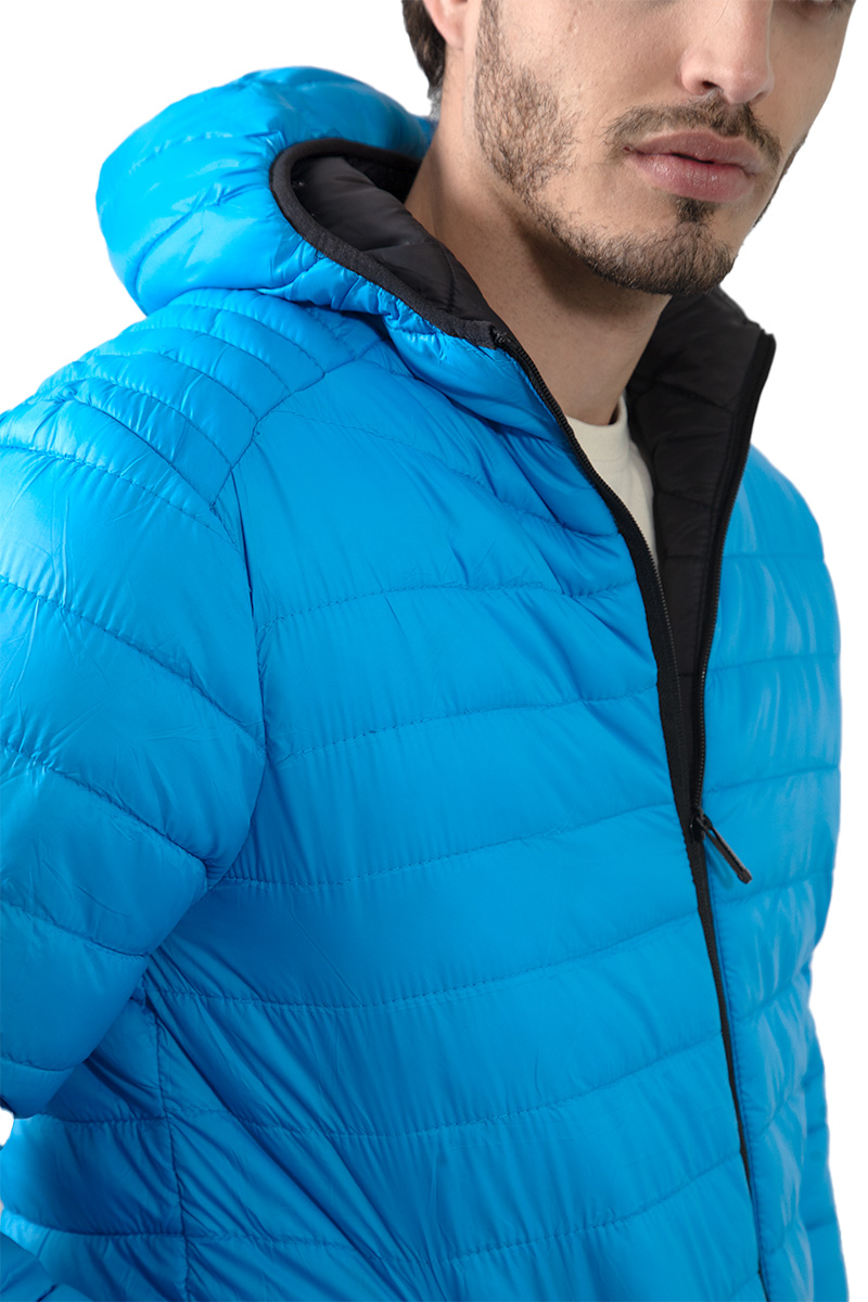 Foto 9 pulgar | Chamarra Acolchada Doble Vista con Gorro para Hombre