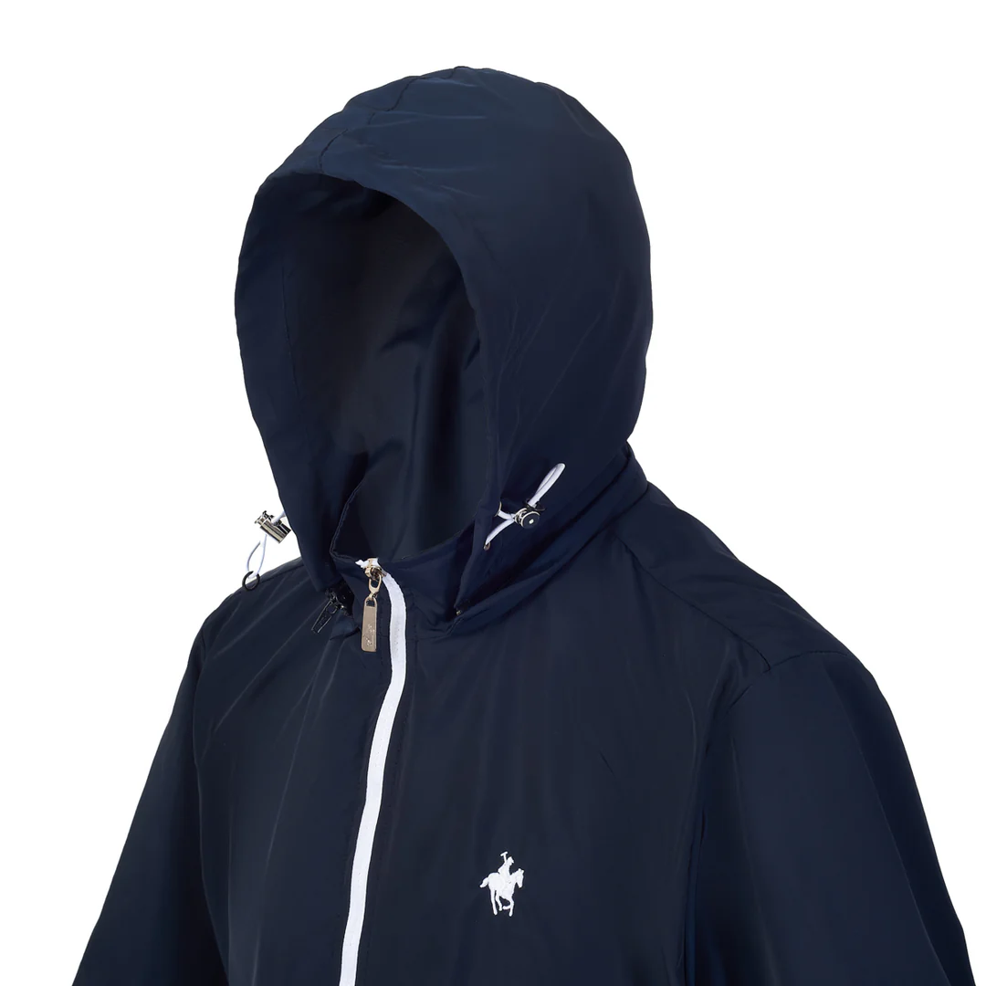 Foto 3 pulgar | Chamarra con Capucha Desmontable Rock Hampton POLO Marino para Hombre