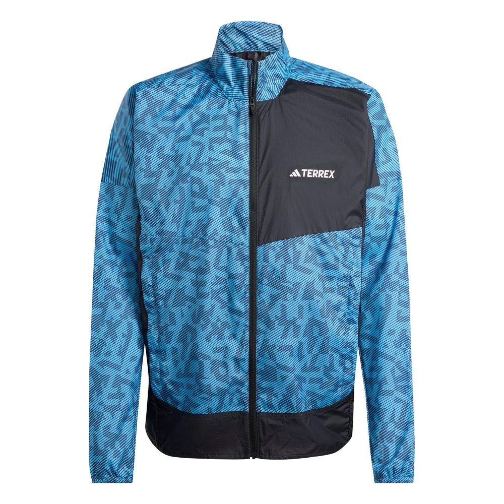 Rompevientos Estampado Terrex Trail Running Adidas Azul Hombre