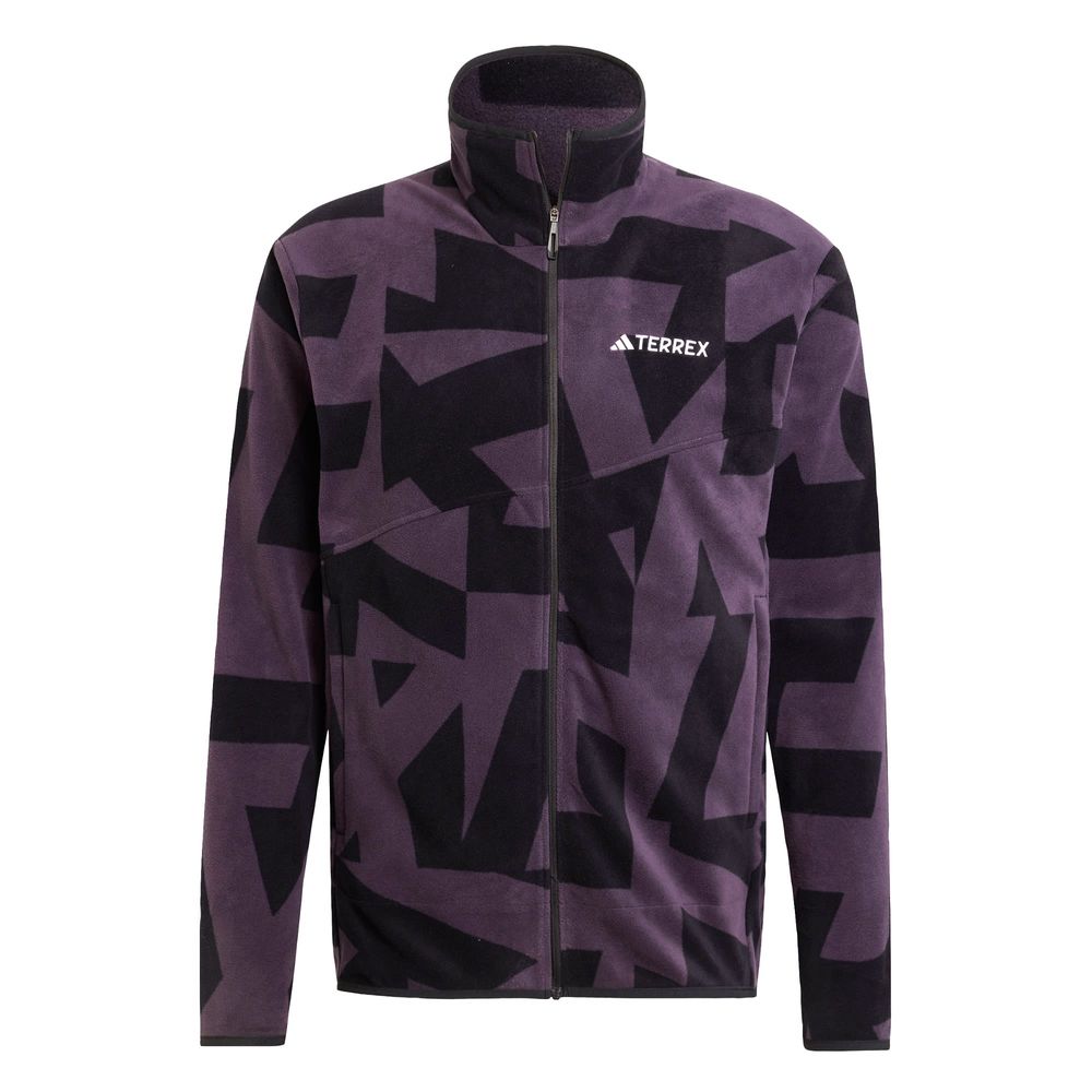 Foto 2 pulgar | Chamarra Adidas  Terrex Multi Printed Full-zip Fleece Violeta para Hombre