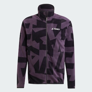Foto 3 | Chamarra Adidas Terrex Multi Printed Full-zip Fleece Violeta para Hombre