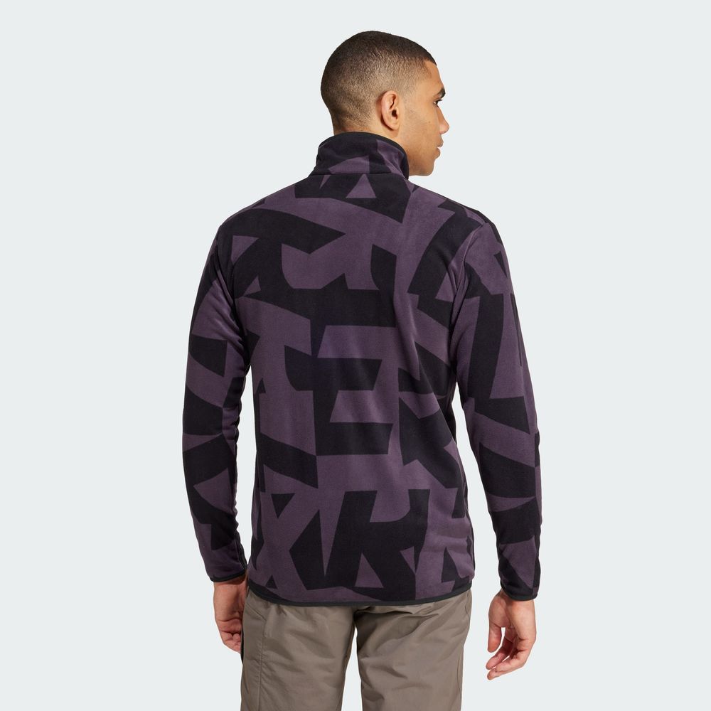 Foto 6 pulgar | Chamarra Adidas  Terrex Multi Printed Full-zip Fleece Violeta para Hombre