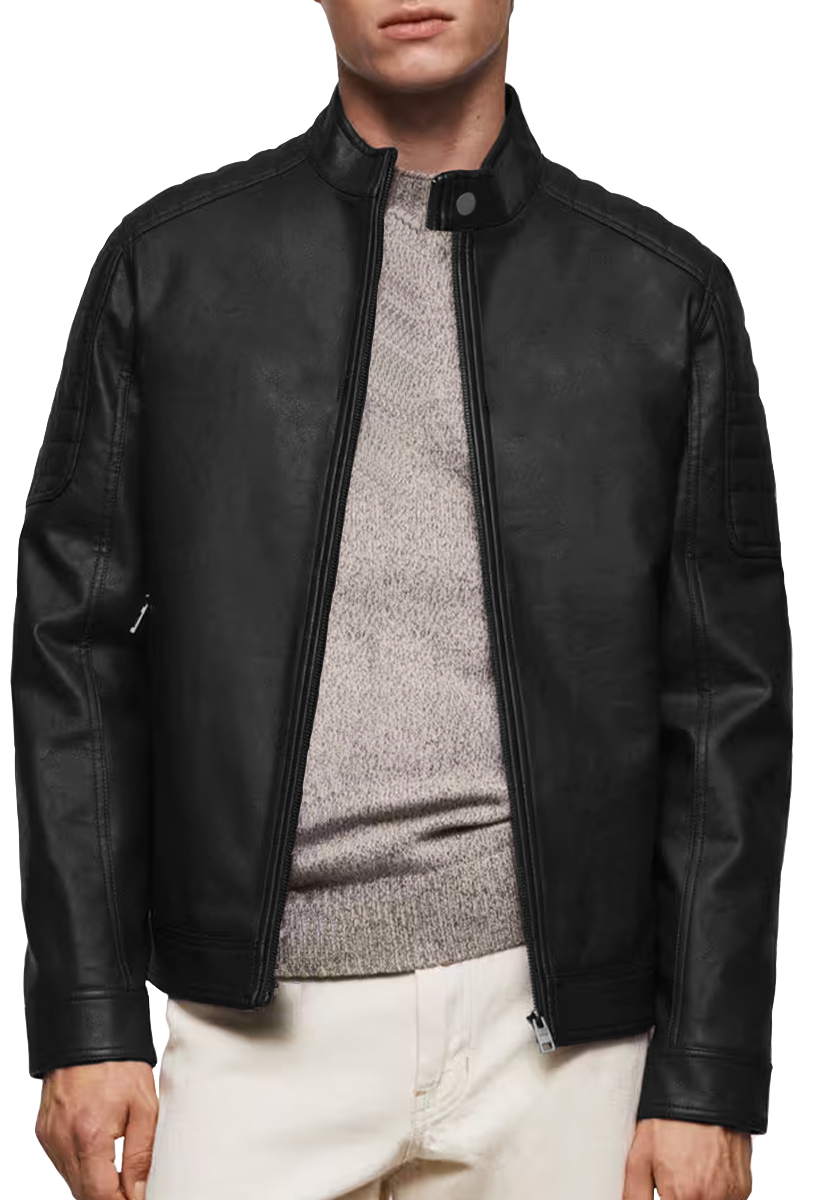 Chamarra Shendy Vendy de Vinipiel Biker Para Hombre