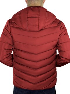 Foto 3 | Chamarra Basica Gorro Desmontable Hombre Rojo Tandera