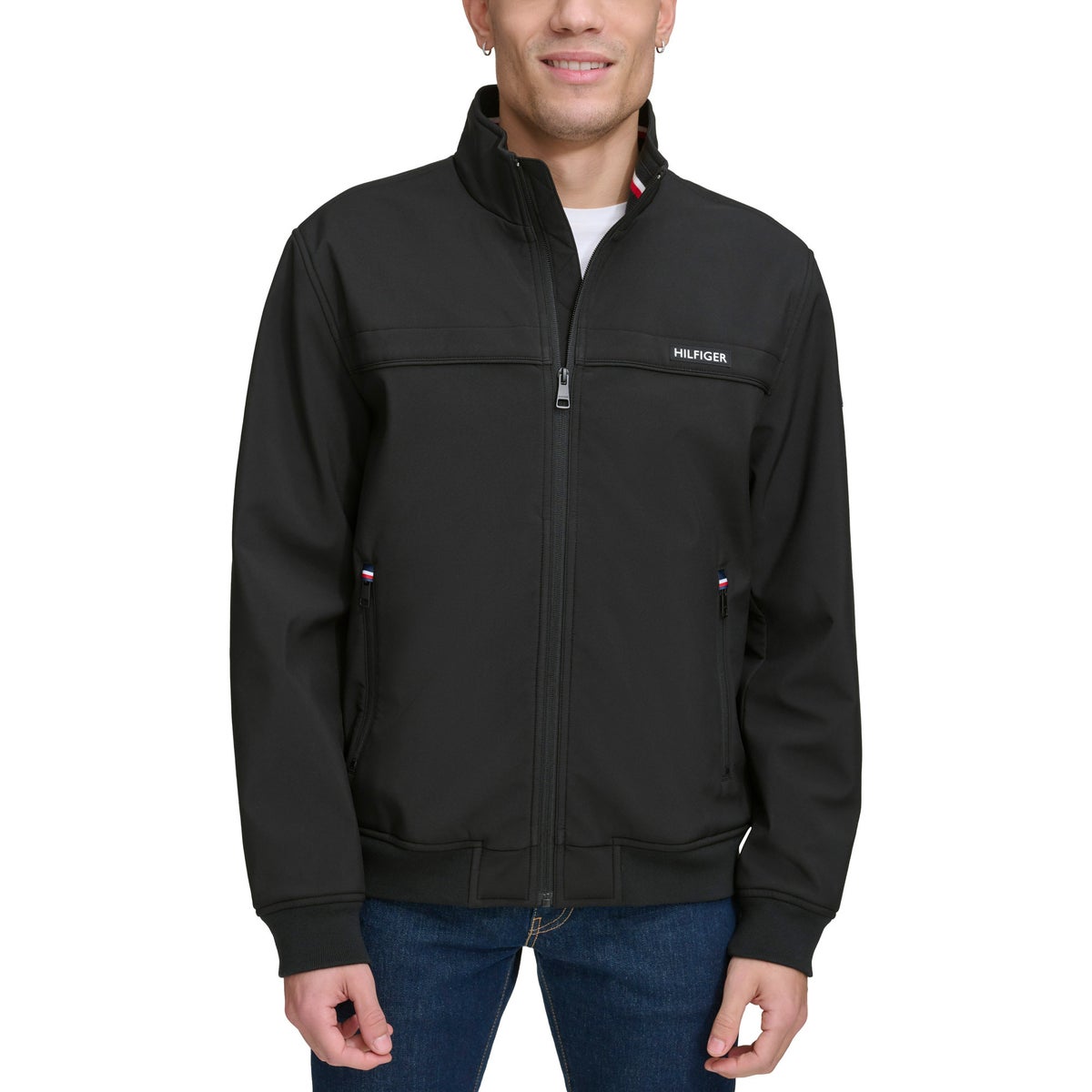 Foto 2 pulgar | Chamarra Tommy Hilfiger Bomber Jacket Resistente Al Agua Color Negro