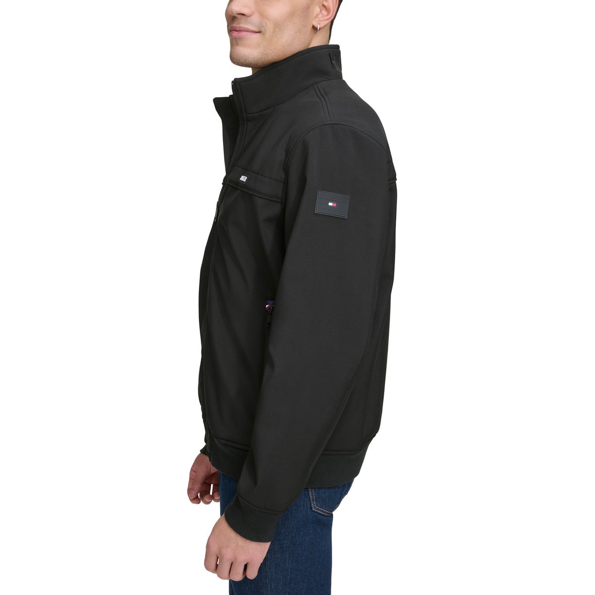 Foto 5 pulgar | Chamarra Tommy Hilfiger Bomber Jacket Resistente Al Agua Color Negro