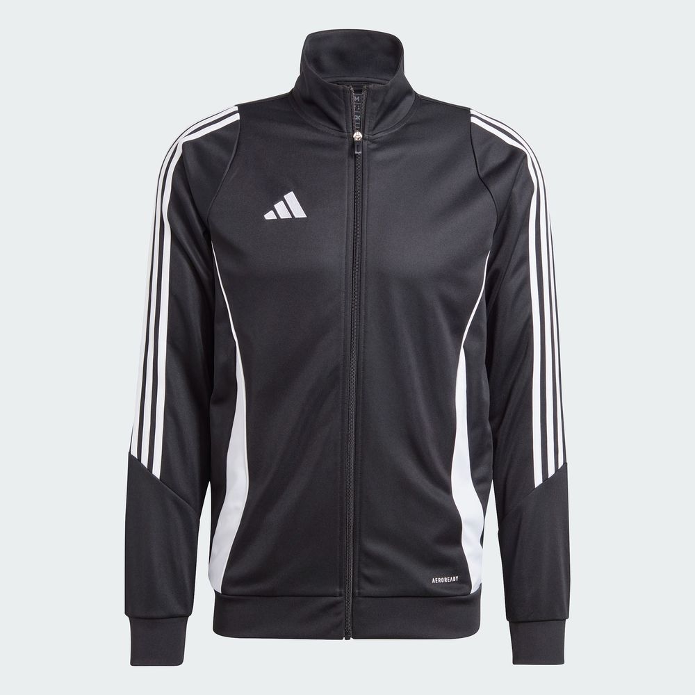 Foto 2 | Chamarra De Entrenamiento Tiro 24 Adidas Negro Hombre