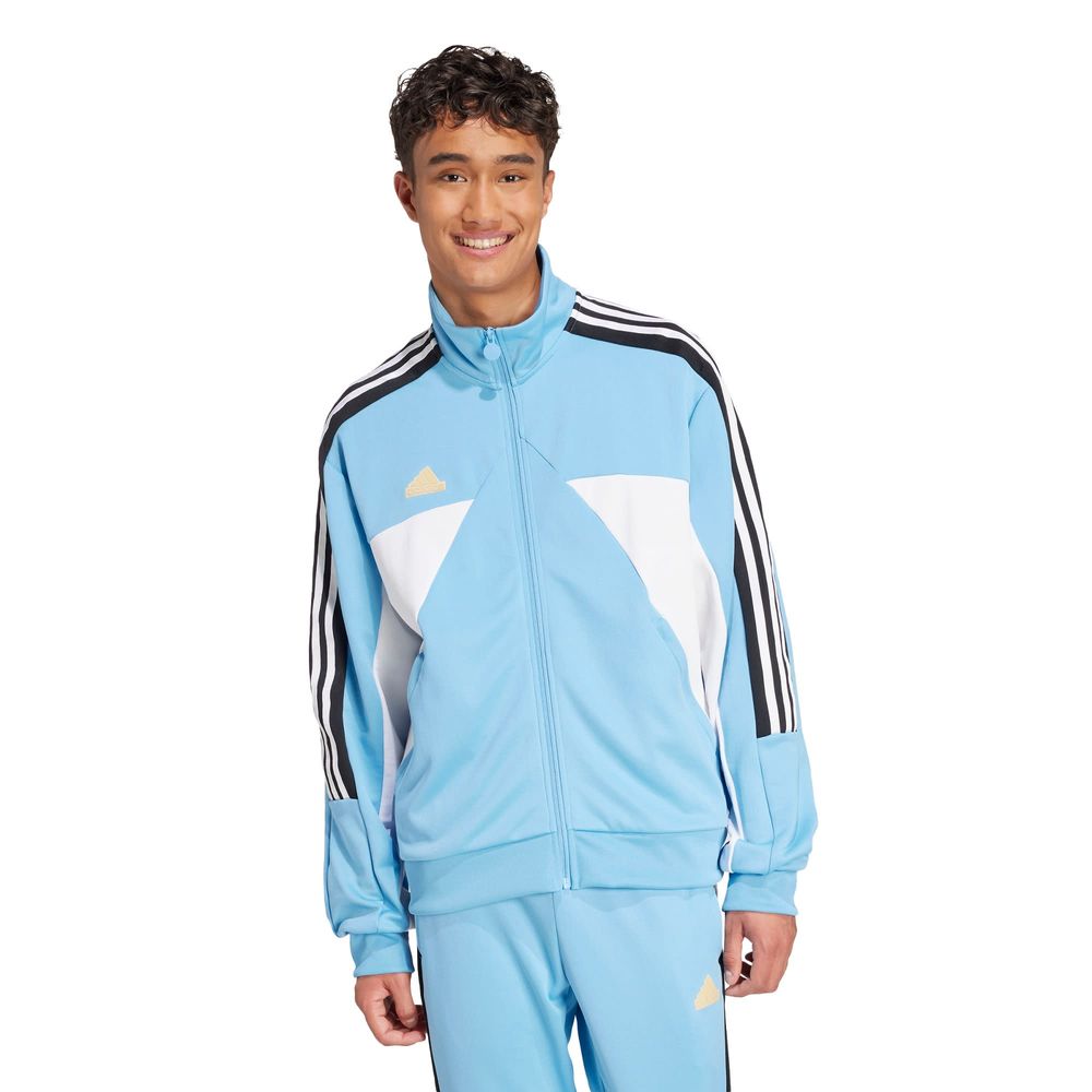 Foto 3 pulgar | Chamarra Deportiva House Of Tiro Nations Pack Adidas Azul Hombre