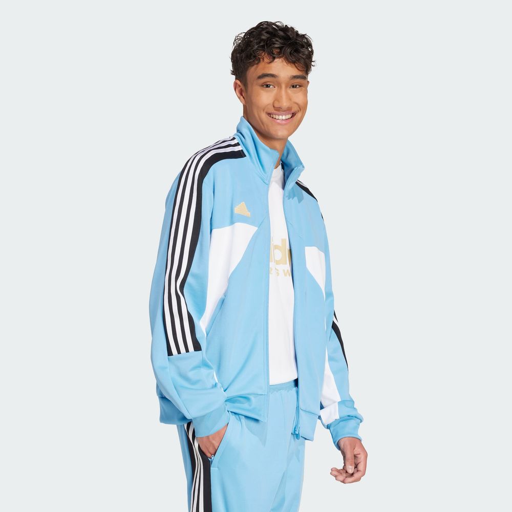 Foto 6 pulgar | Chamarra Deportiva House Of Tiro Nations Pack Adidas Azul Hombre