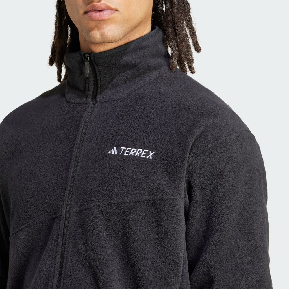 Foto 8 | Chamarra Terrex Multi Cierre Frontal Fleece Adidas Negro Hombre