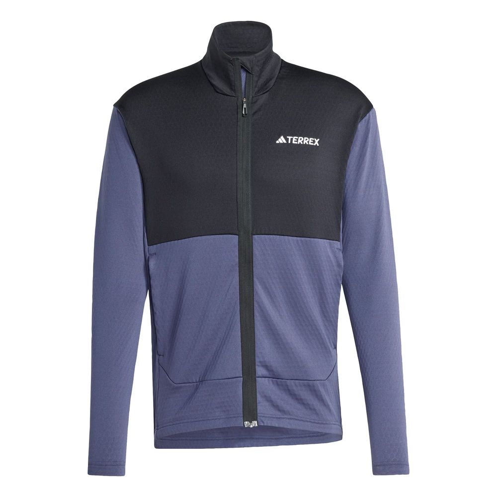 Chamarra Terrex Multi Light Cierre Frontal Felpa Adidas Azul Hombre $1,999