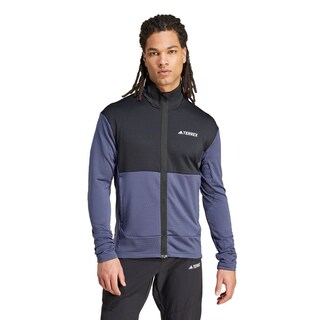 Foto 2 | Chamarra Terrex Multi Light Cierre Frontal Felpa Adidas Azul Hombre