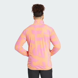 Foto 4 | Chamarra Terrex Multi Printed Full-zip Fleece Adidas Naranja Hombre