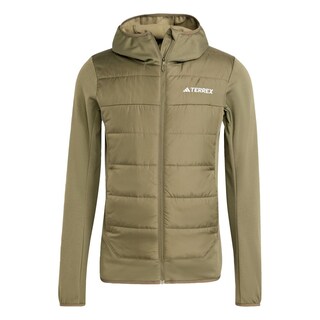 Foto 1 | Chamarra Térmica Con Gorro Terrex Multi Hybrid Adidas Verde Hombre