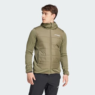 Foto 5 | Chamarra Térmica Con Gorro Terrex Multi Hybrid Adidas Verde Hombre