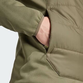 Foto 7 | Chamarra Térmica Con Gorro Terrex Multi Hybrid Adidas Verde Hombre