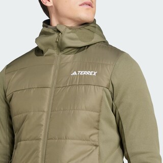 Foto 8 | Chamarra Térmica Con Gorro Terrex Multi Hybrid Adidas Verde Hombre