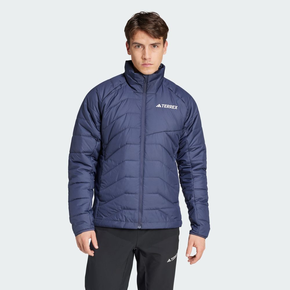 Foto 4 | Chamarra Térmica Terrex Multi Sintética Adidas Azul Hombre