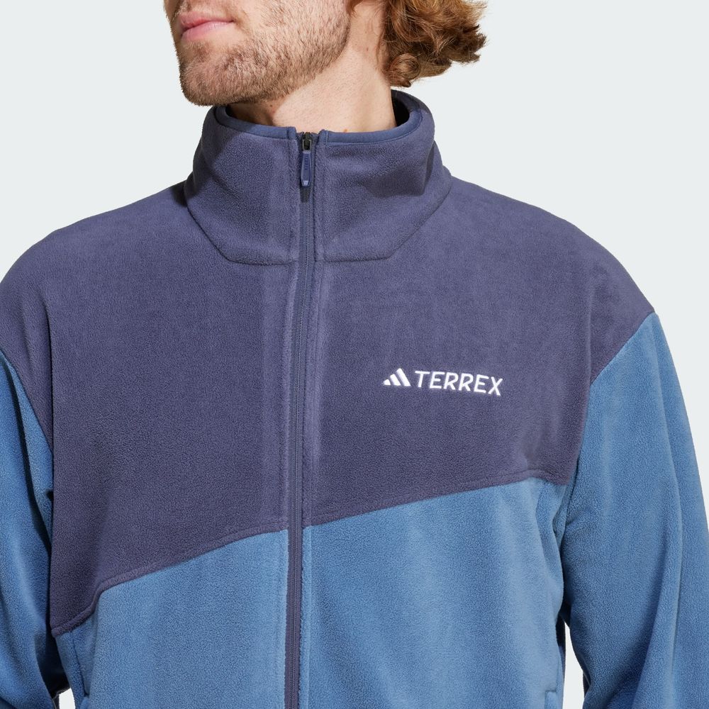 Foto 7 pulgar | Chamarra Terrex Multi Cierre Frontal Fleece Adidas Azul Hombre