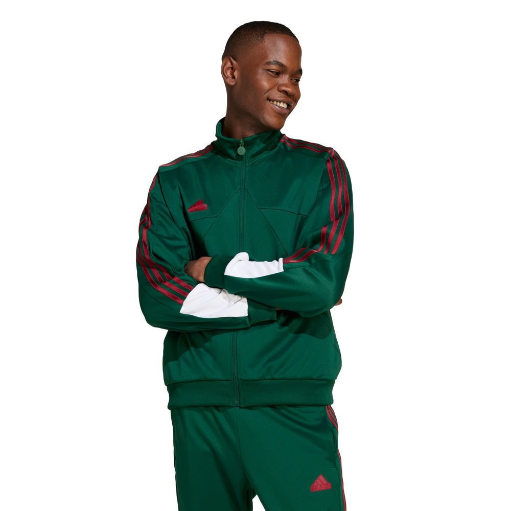 Foto 3 pulgar | Chamarra Deportiva House Of Tiro Nations Pack Adidas Verde Hombre