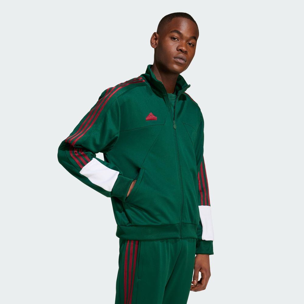Foto 6 pulgar | Chamarra Deportiva House Of Tiro Nations Pack Adidas Verde Hombre