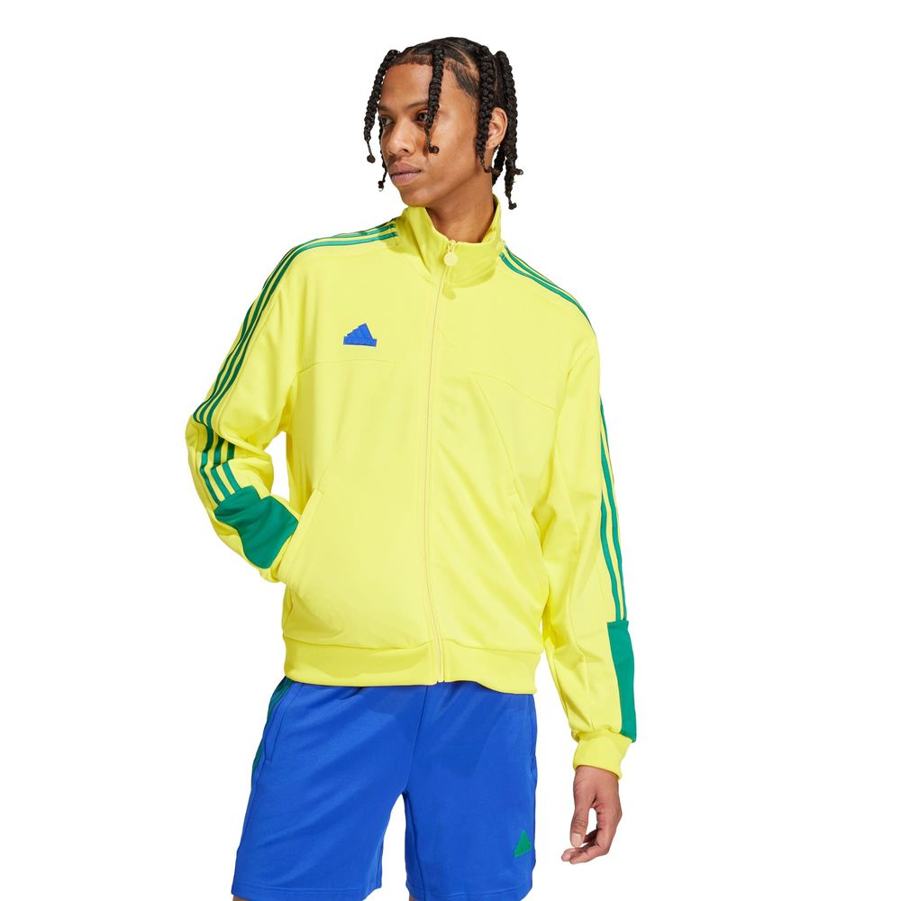 Foto 2 | Chamarra Deportiva House Of Tiro Nations Pack Adidas Amarillo Hombre