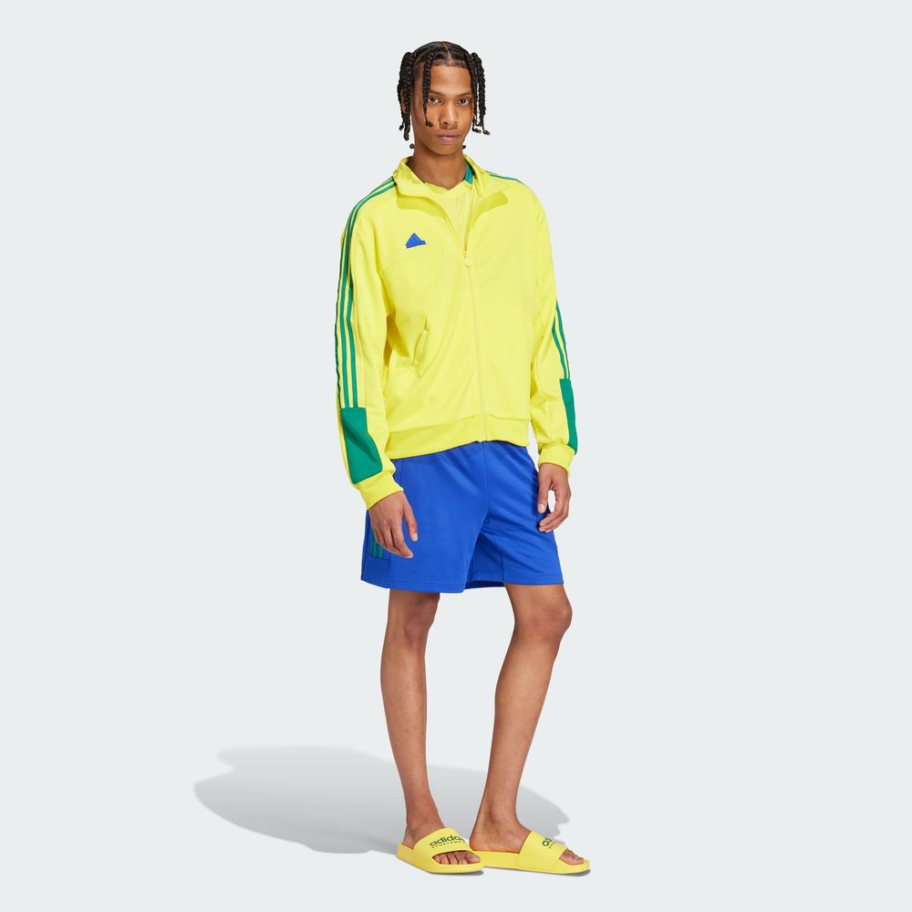 Foto 5 | Chamarra Deportiva House Of Tiro Nations Pack Adidas Amarillo Hombre