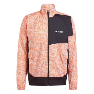 Foto 1 | Rompevientos Estampado Terrex Trail Running Adidas Rosa Hombre