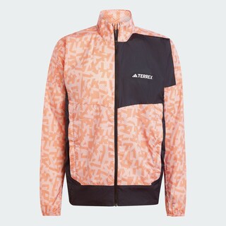 Foto 3 | Rompevientos Estampado Terrex Trail Running Adidas Rosa Hombre