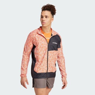 Foto 5 | Rompevientos Estampado Terrex Trail Running Adidas Rosa Hombre