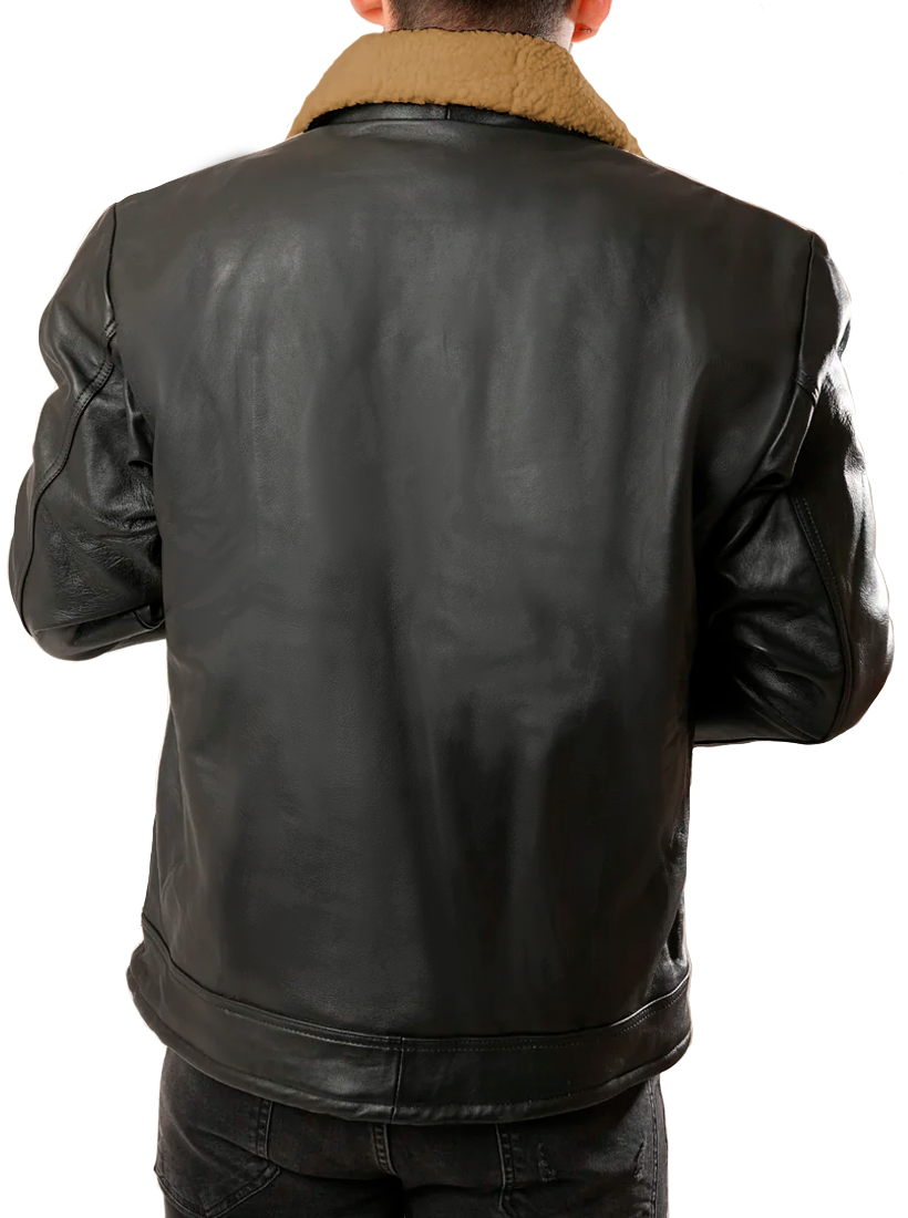 Foto 5 pulgar | Chamarra Shendy Vendy Chaqueta Vinipiel Tipo Biker para Hombre