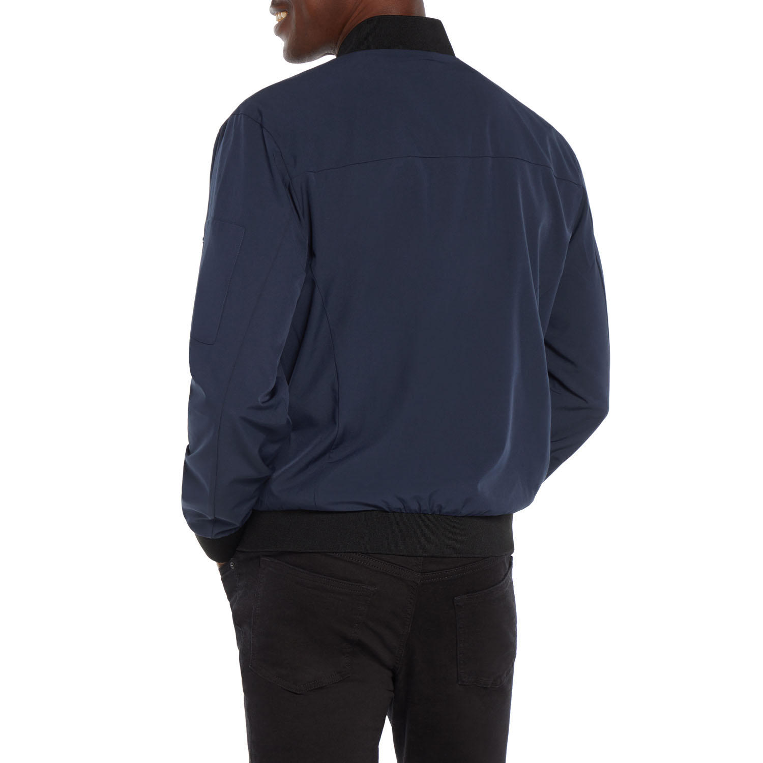 Foto 2 | Chamarra Express Bomber Ligera Azul para Hombre
