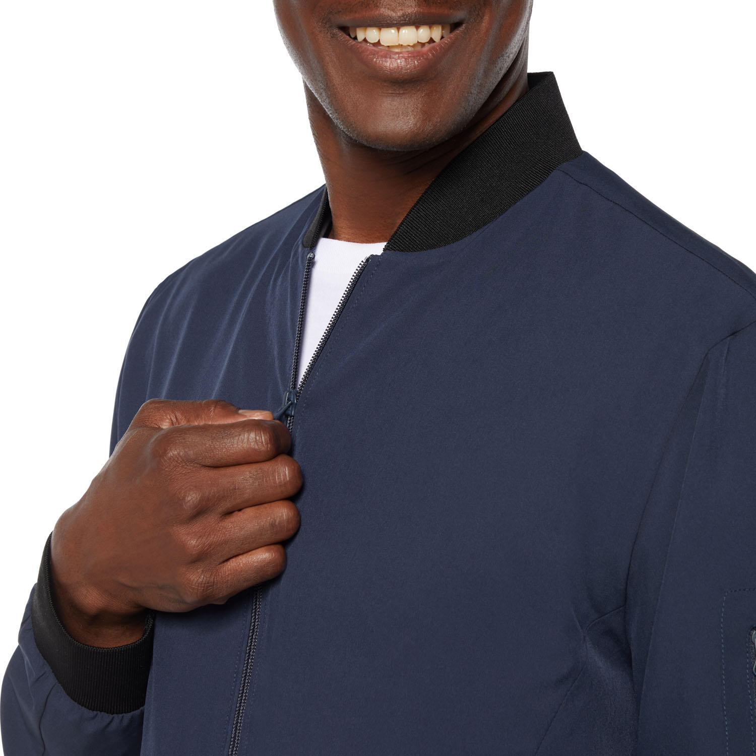 Foto 5 | Chamarra Express Bomber Ligera Azul para Hombre