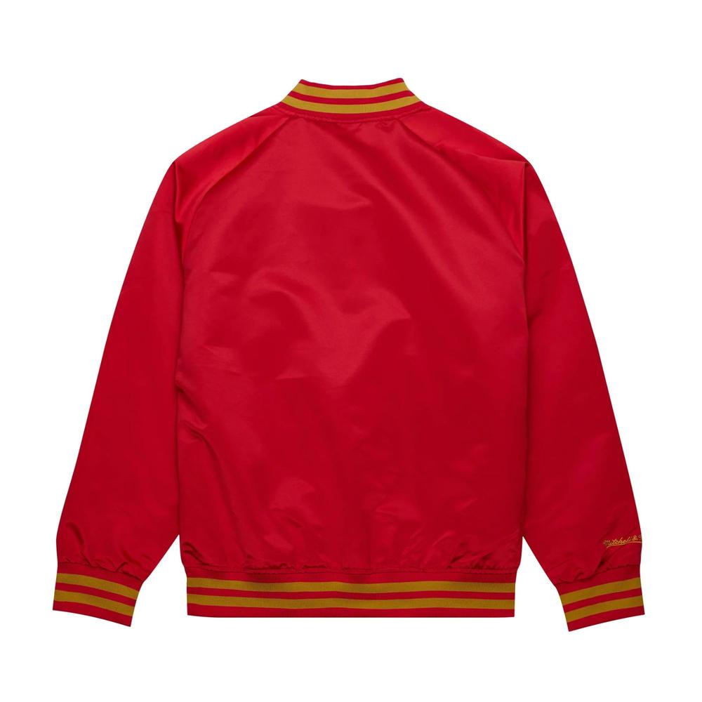 Foto 4 pulgar | Chamarra Mitchell & Ness Lightweight Satin 49ers Hombre Rojo