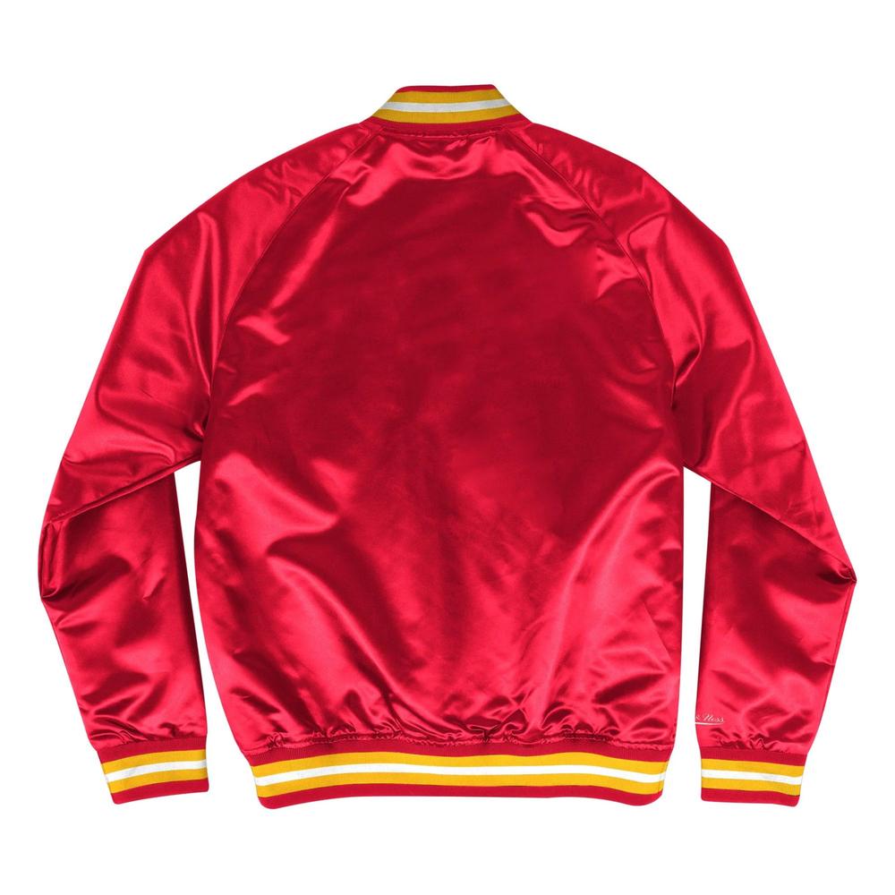 Foto 3 pulgar | Chaqueta Mitchell & Ness Lightweight Satin Rojo Chiefs Rojo