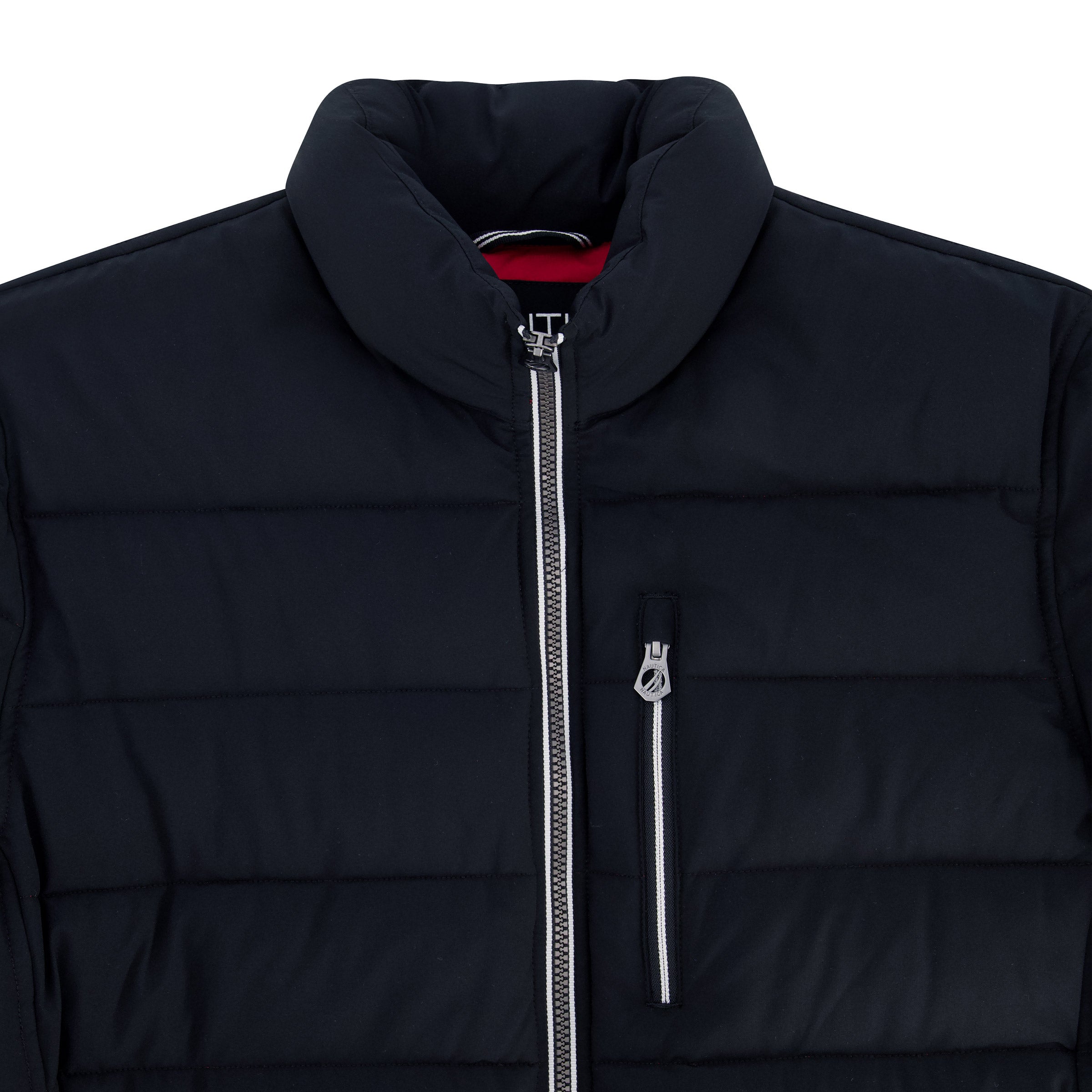 Foto 7 pulgar | Chamarra Nautica Quilted Puffer Stretch Jacket Negra